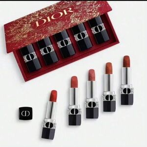 Dior Lipstick Collection - Elegant Red and Brown Hues